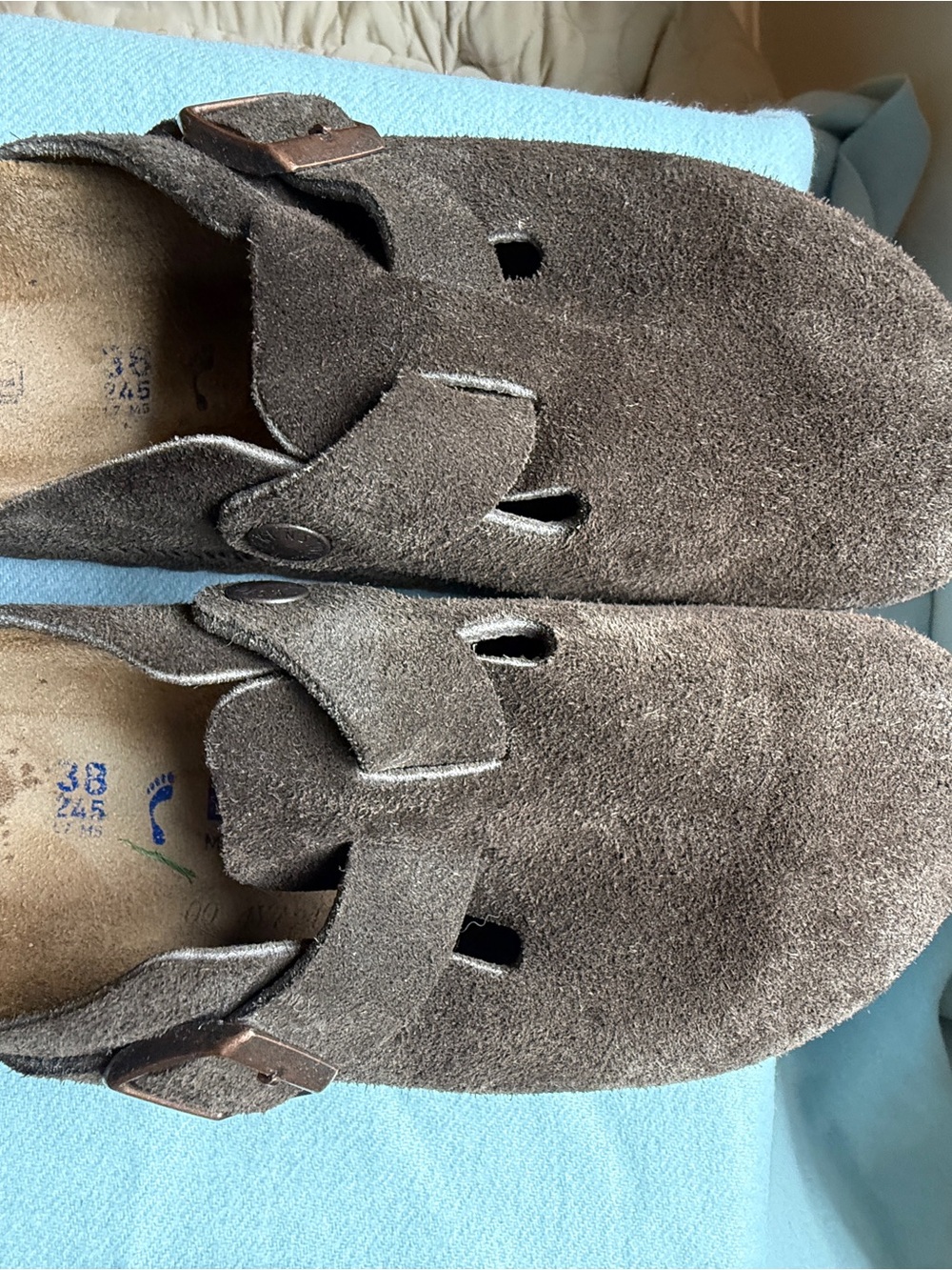 Birkenstock Brown Suede Women's Slip-On Clogs
